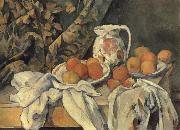 Paul Cezanne Still Life with Curtain oil on canvas